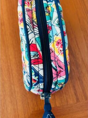 Vera Bradley Cuban Stamps (2017) Quilted Medium Cosmetic Bag